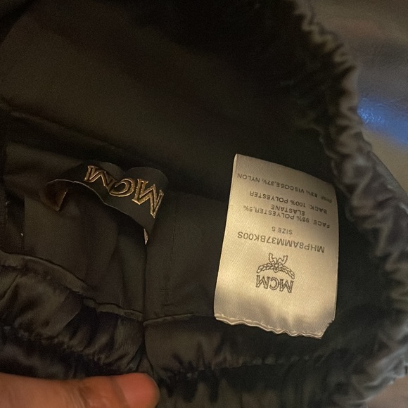 Mcm satan sweat all black mcm down side wore once - Picture 2 of 2